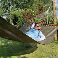 Rio Preto Fabric hammock with spreader bars of 140 cm